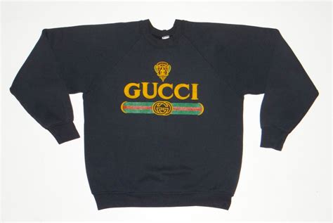 vintage gucci logo sweater|vintage gucci sweatshirt for sale.